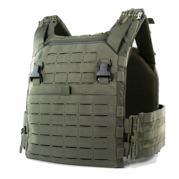 0331 Tactical Sierra Plate Carrier OD Green Front Angle