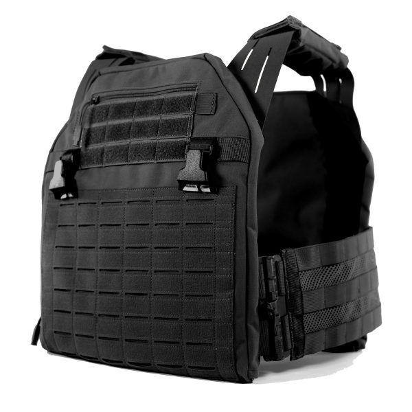 0331 Tactical Tailwind Plate Carrier Black Front Angle