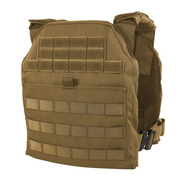 0331 Tactical Rift Plate Carrier Coyote Front Angle